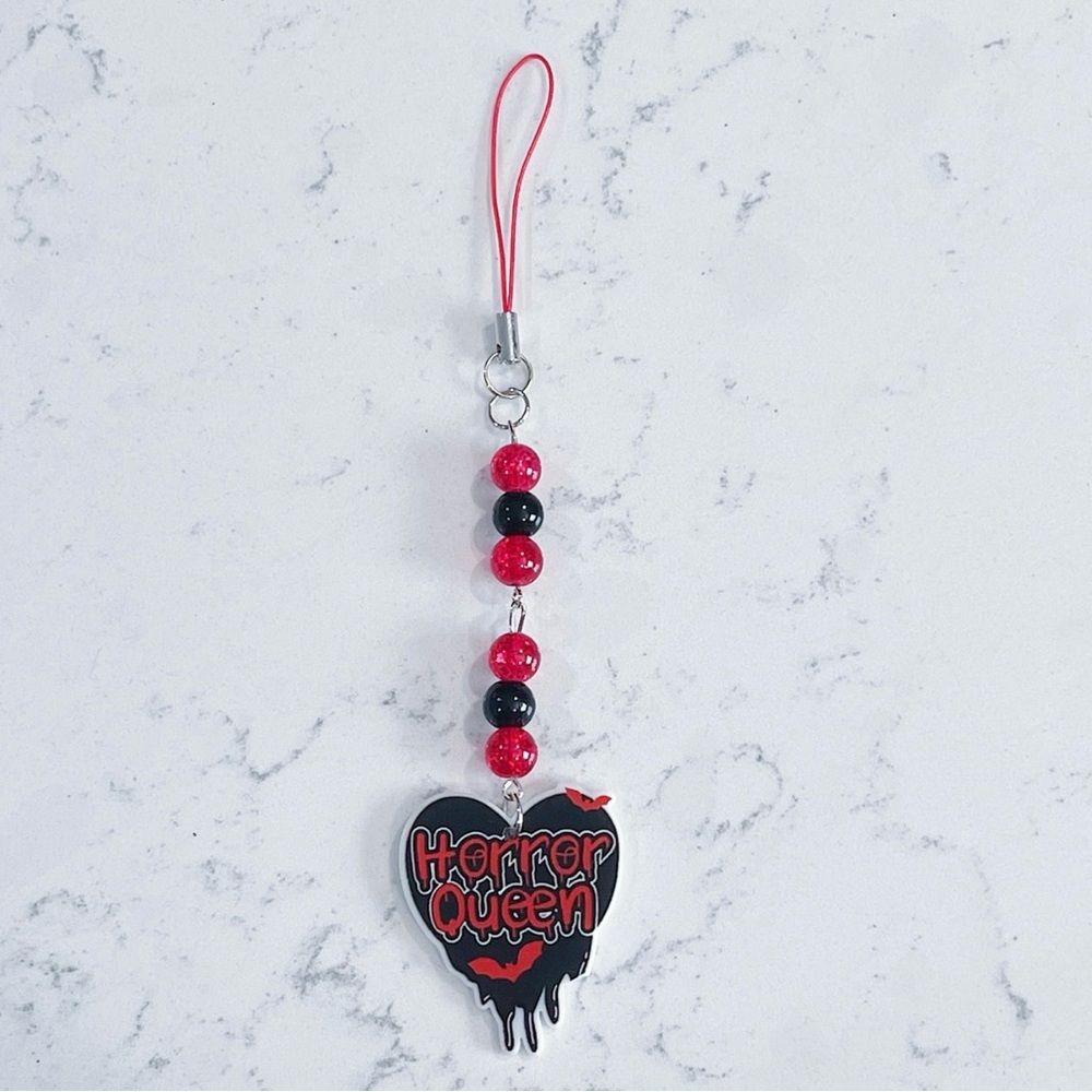 Horror Queen phone charm accessory 🖤
